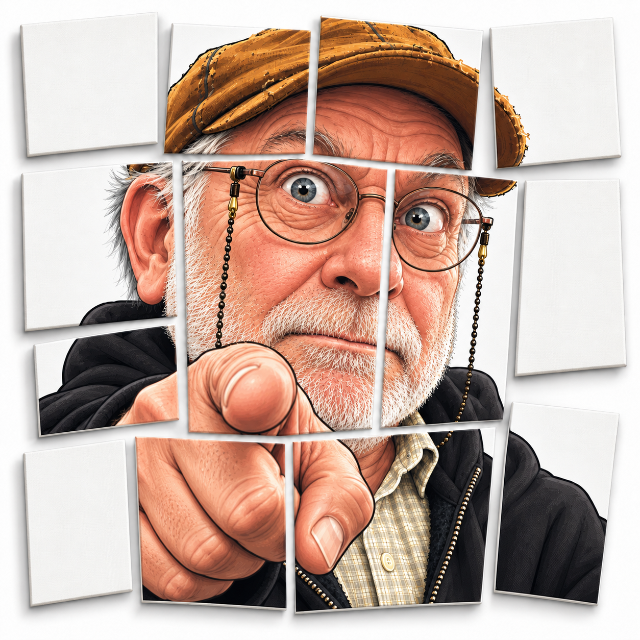 Displaced Canvas Panel Caricature thumbnail 2