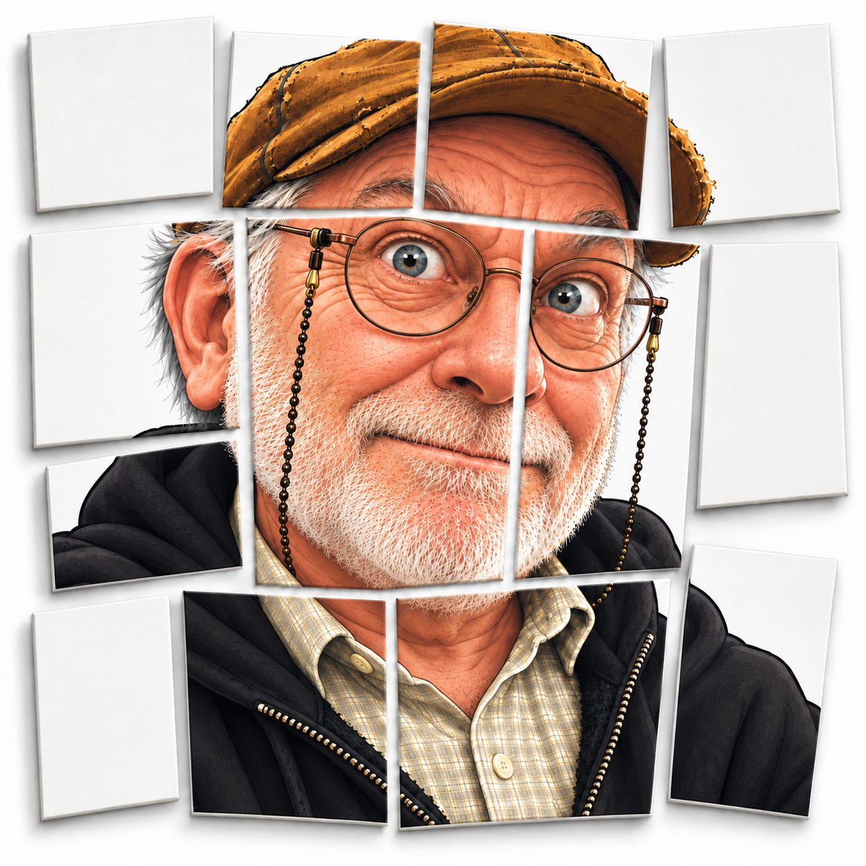 Displaced Canvas Panel Caricature thumbnail 3