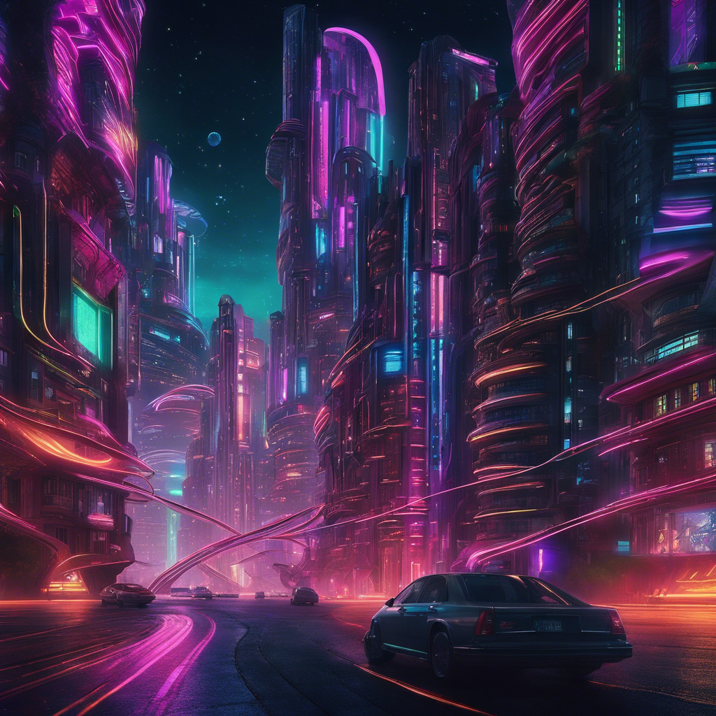 Surreal Cityscape at Night thumbnail 2