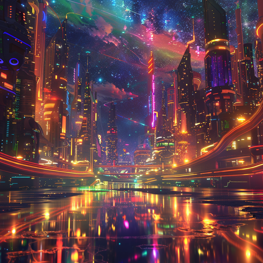 Surreal Cityscape at Night thumbnail 7