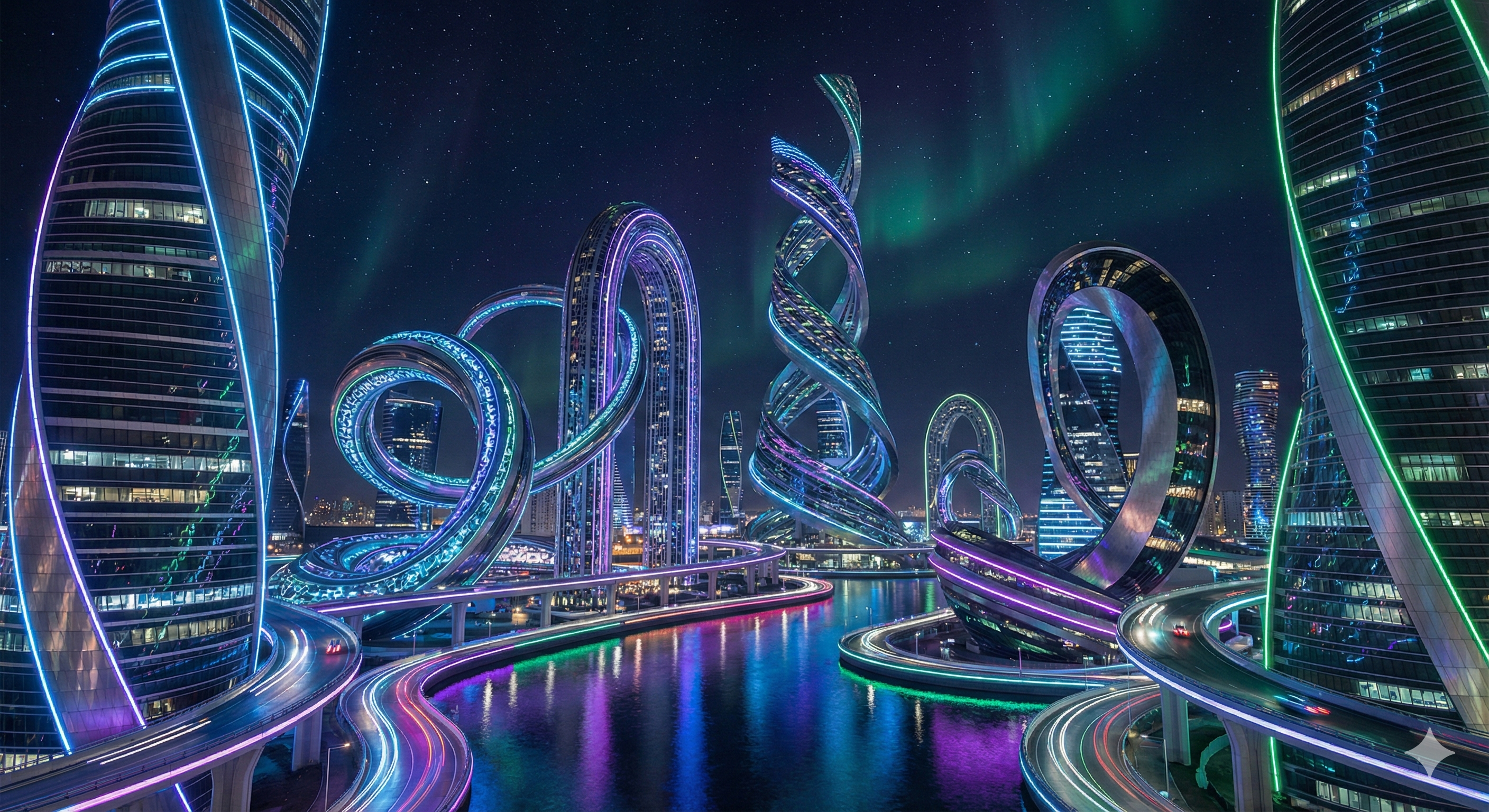 Surreal Cityscape at Night thumbnail 9