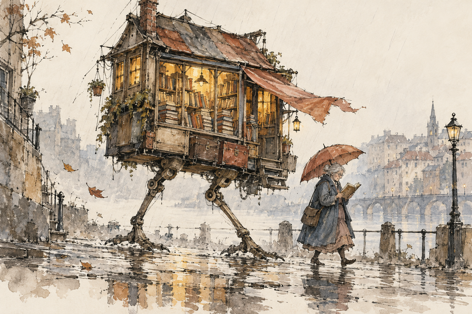 Loose Ink & Muted Watercolour thumbnail 2