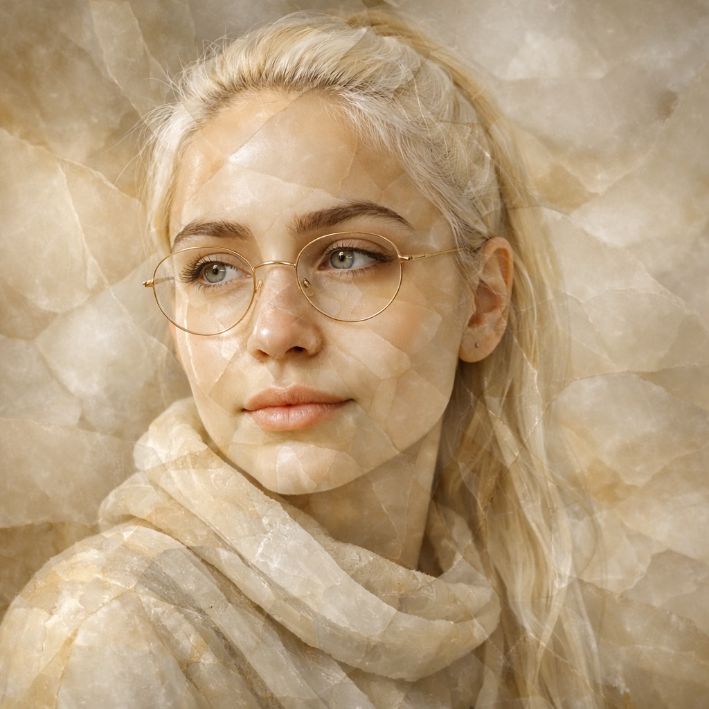 Translucent Stone & Mineral Sculptural Portrait Transformation thumbnail 3